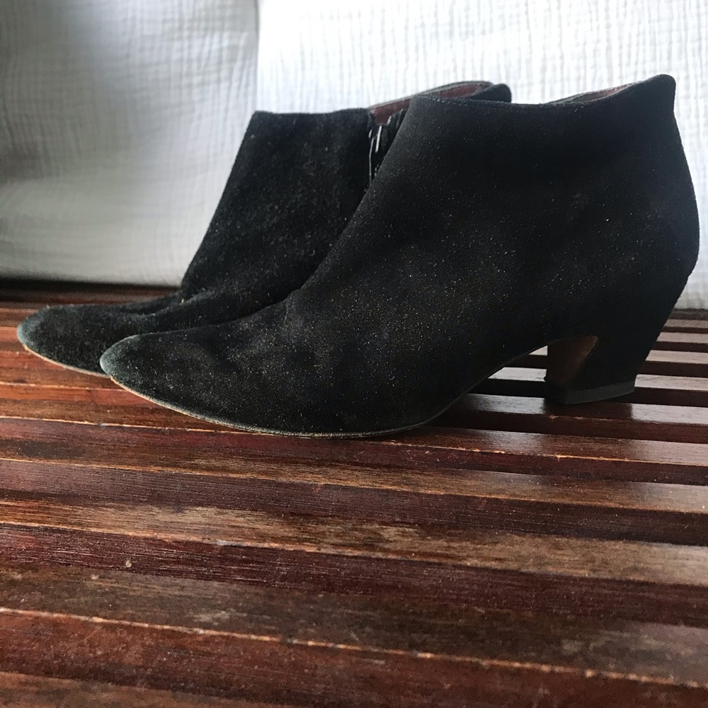 Most perfect black suede booties